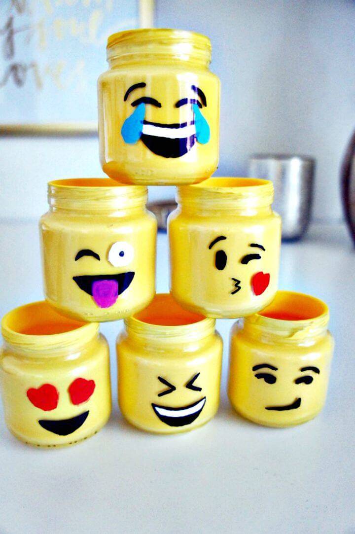 How to Make Emoji Mason Jars - DIY