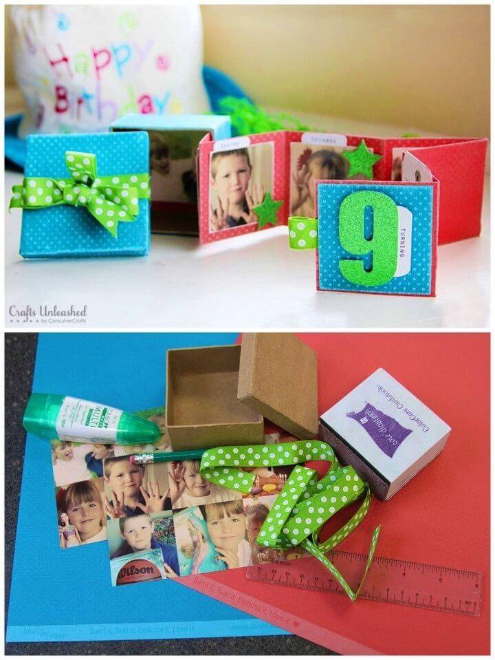 How to Make Mini Birthday Album in a Box, creative DIY Birthday Card Ideas
