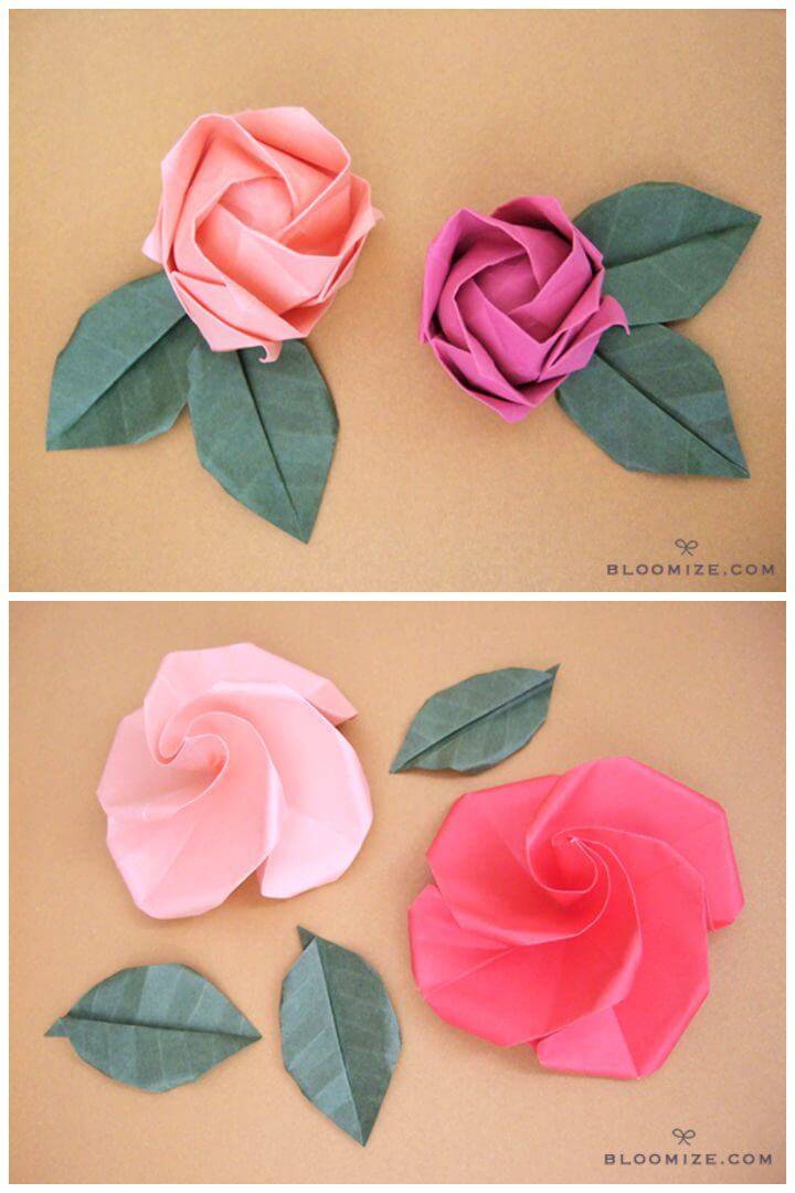 How to Make Origami Roses