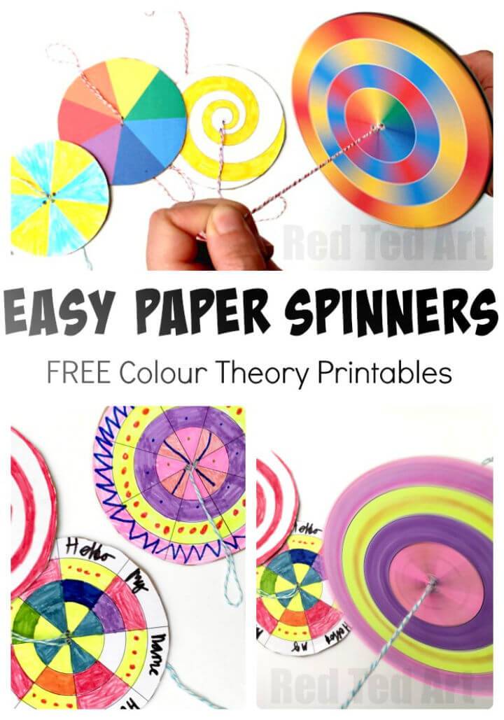 How to Make Paper Spinner Toys