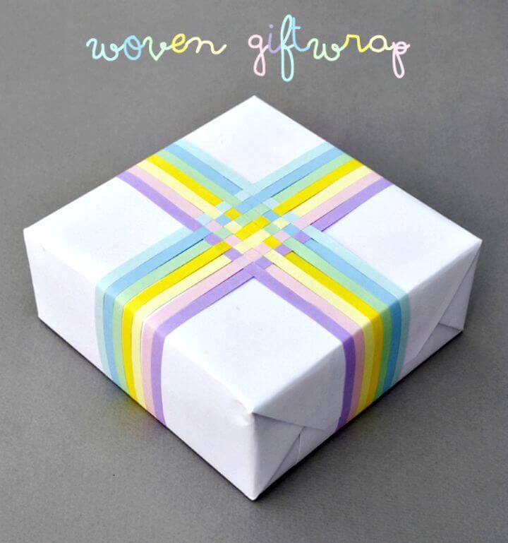 Beautiful DIY Woven Gift Wrap