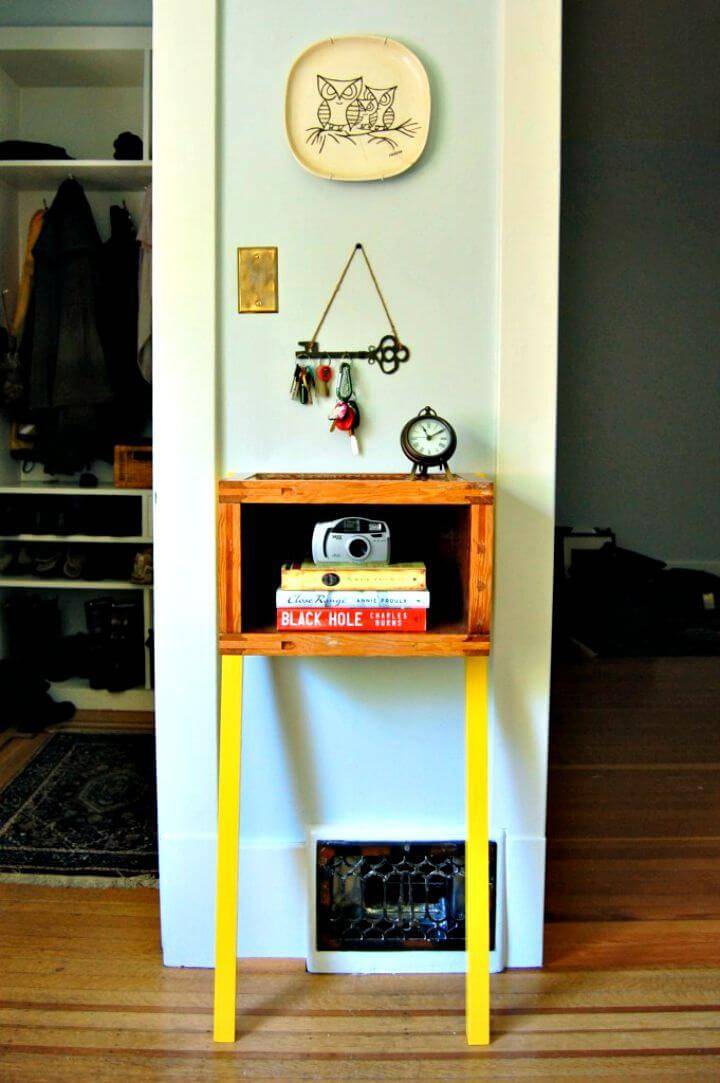 How To Turn Up-cycled Old Door Into Entryway Side-table Tutorial