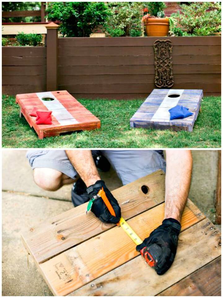 How to Up-cycle an Old Pallet Into a Corn-hole Game - DIY