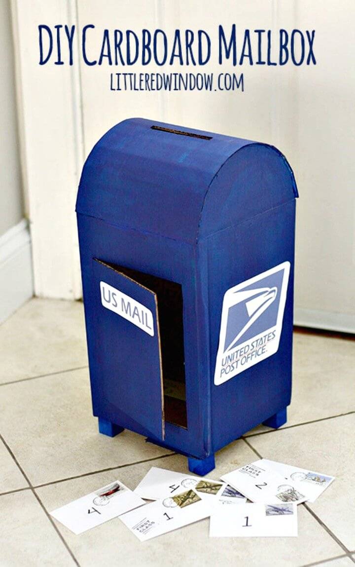 Inexpensive DIY Cardboard Mailbox