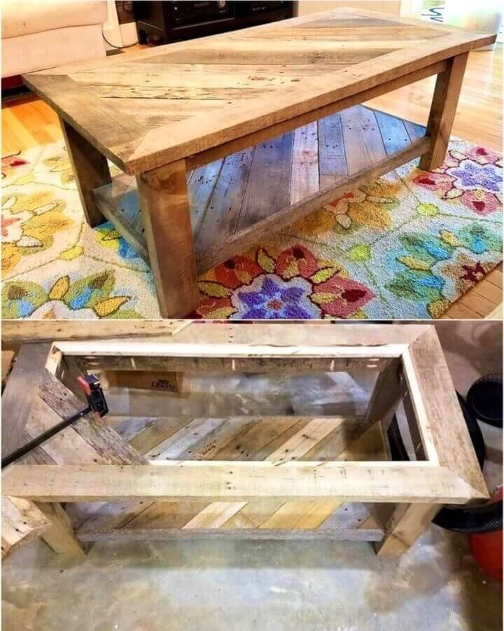 Inexpensive DIY Pallet Coffee Table