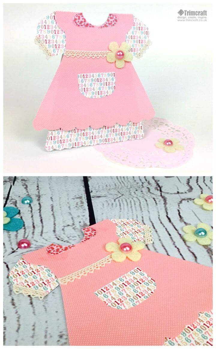 Make a Baby Girl Dress Birthday Card, Homemade birthday cards for girls