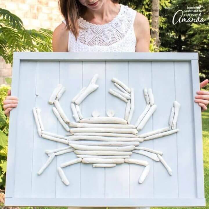 Make a Driftwood Crab Wall Art