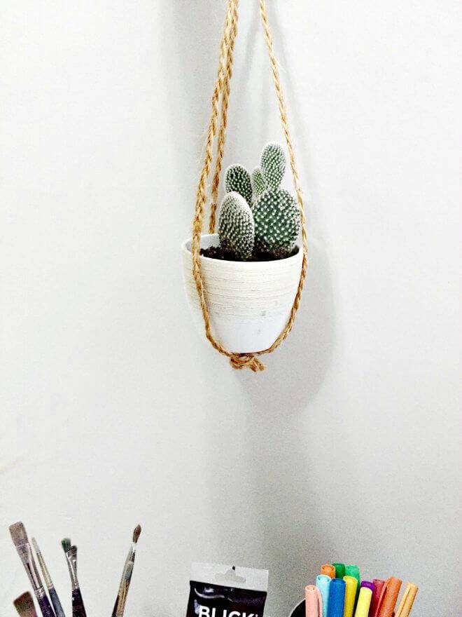 DIY Easy Succulent Plant Hanger