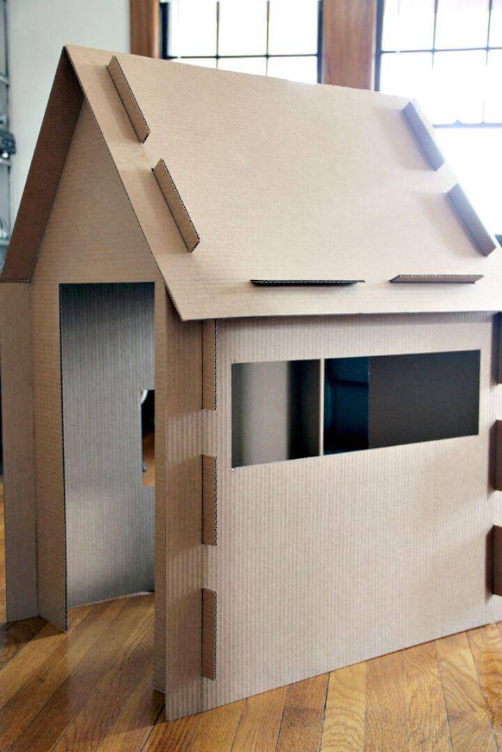 Simple DIY Cardboard Play House