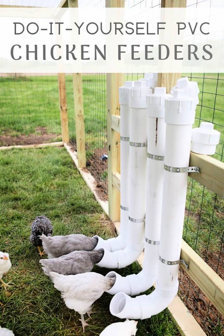 Make Chicken Feeders from PVC