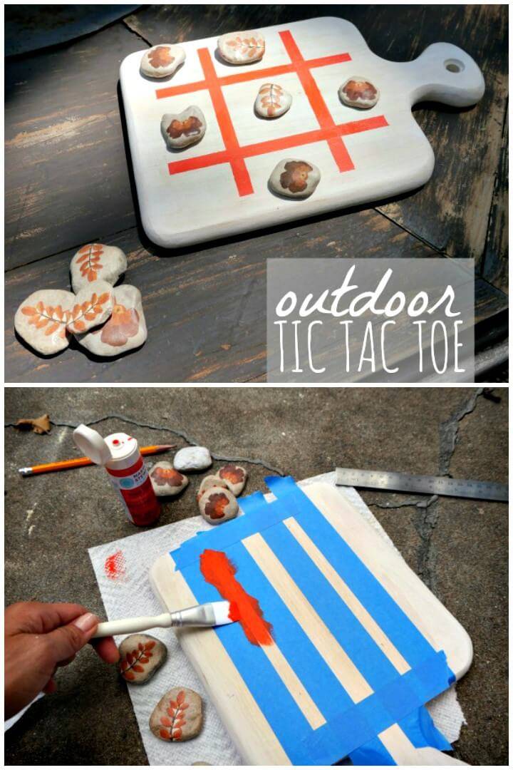 Make Your Own Outdoor Tic Tac Toe - DIY