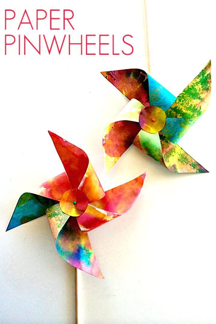 How to DIY Make Paper Pinwheels