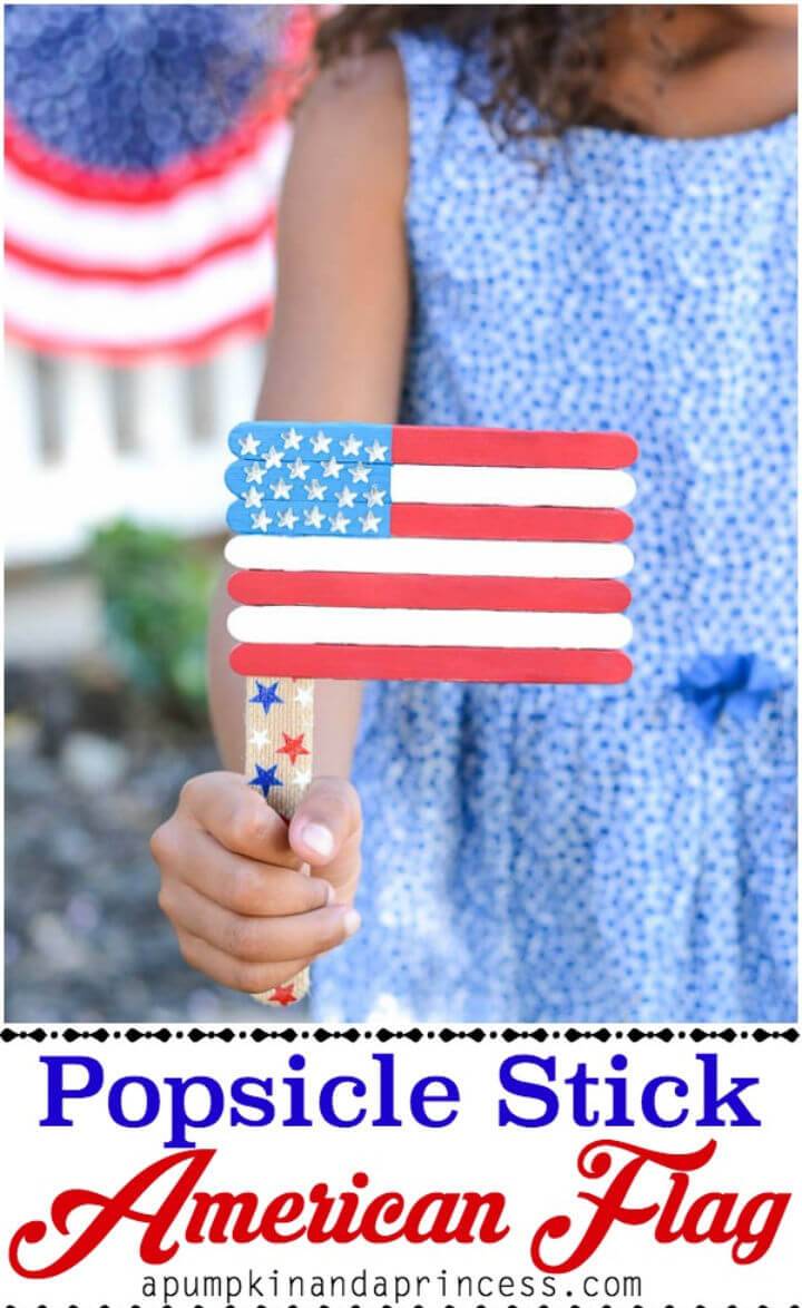 Make Popsicle Stick American Flags