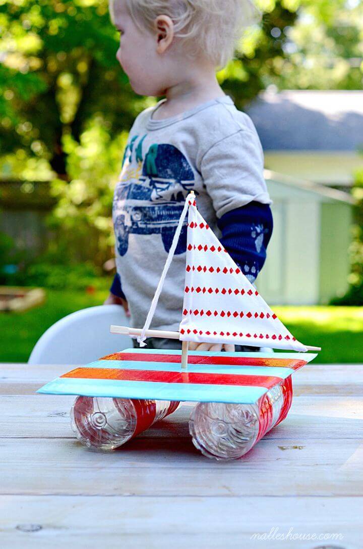 Adorable DIY Little Sailboat - Easy Summer Craft