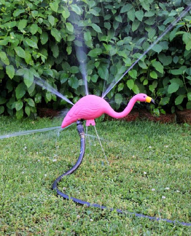 Making a Flamingo Sprinkler System