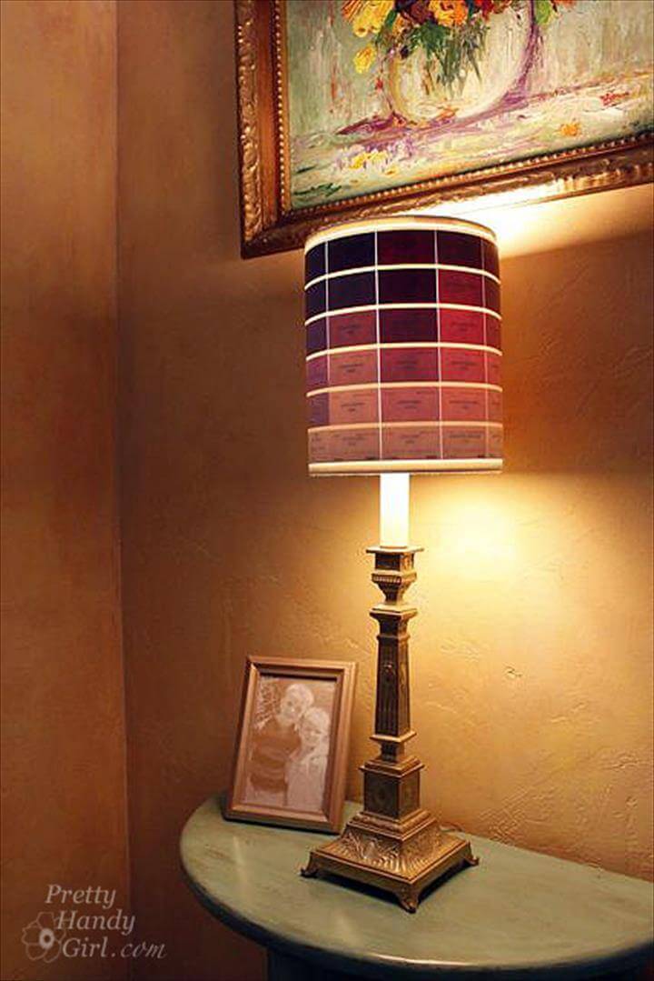 beautiful paint chip lampshade