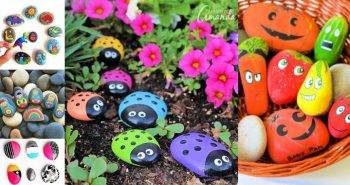 90 Easy Rock Painting Ideas for beginners, painted rocks