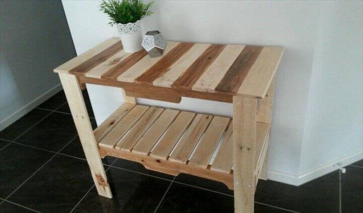 Pallet Hall Table or Entryway Console