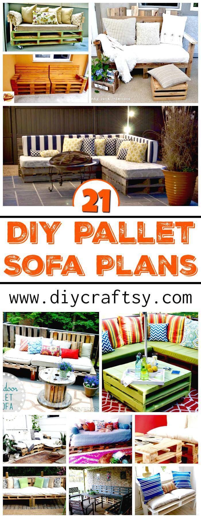 Pallet Sofa - 21 DIY Pallet Sofa Plans - Pallet Furniture - Pallet Projects, DIY Pallets, Pallet Outdoor Furniture