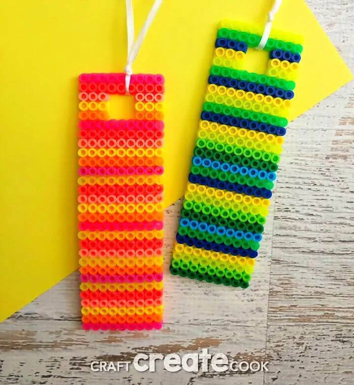 Simple DIY Perler Bead Bookmarks