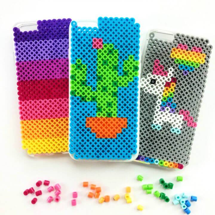 Awesome Perler Bead iPhone Case Holder