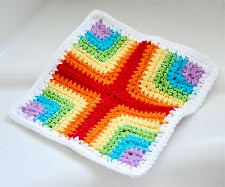 Pieced Crochet Dishcloth Pattern