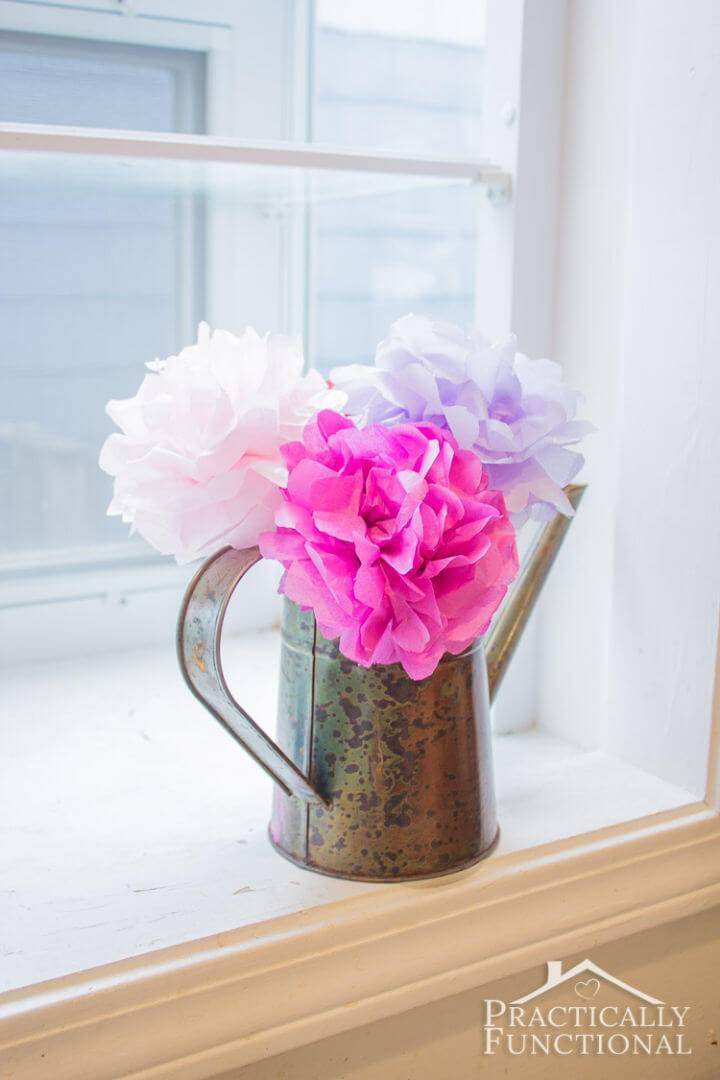 Quick and Easy DIY Tissue Paper Flower