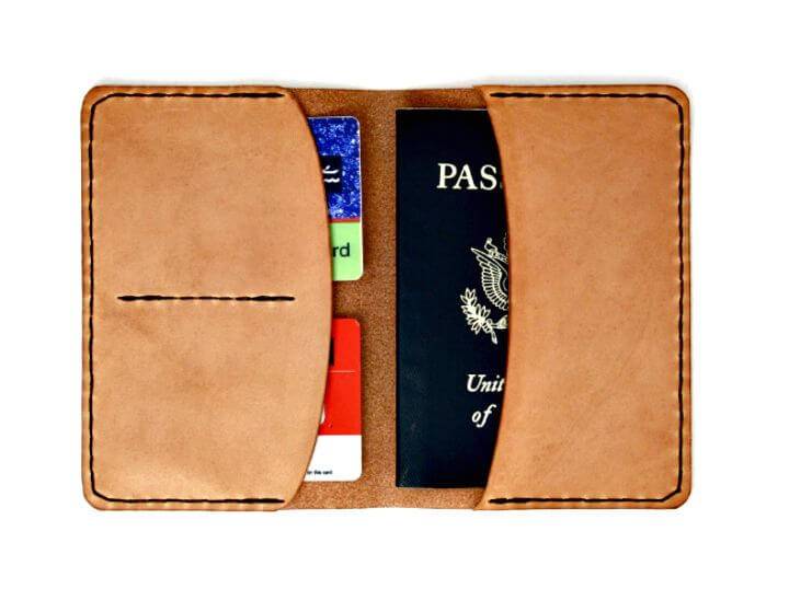Quick DIY Leather Passport Wallet