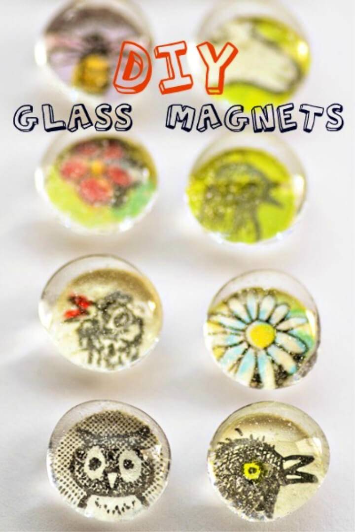 Quick to Make Glass Magnets