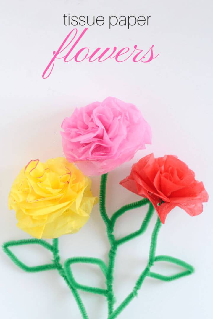 Quick to Make Tissue Paper Flowers
