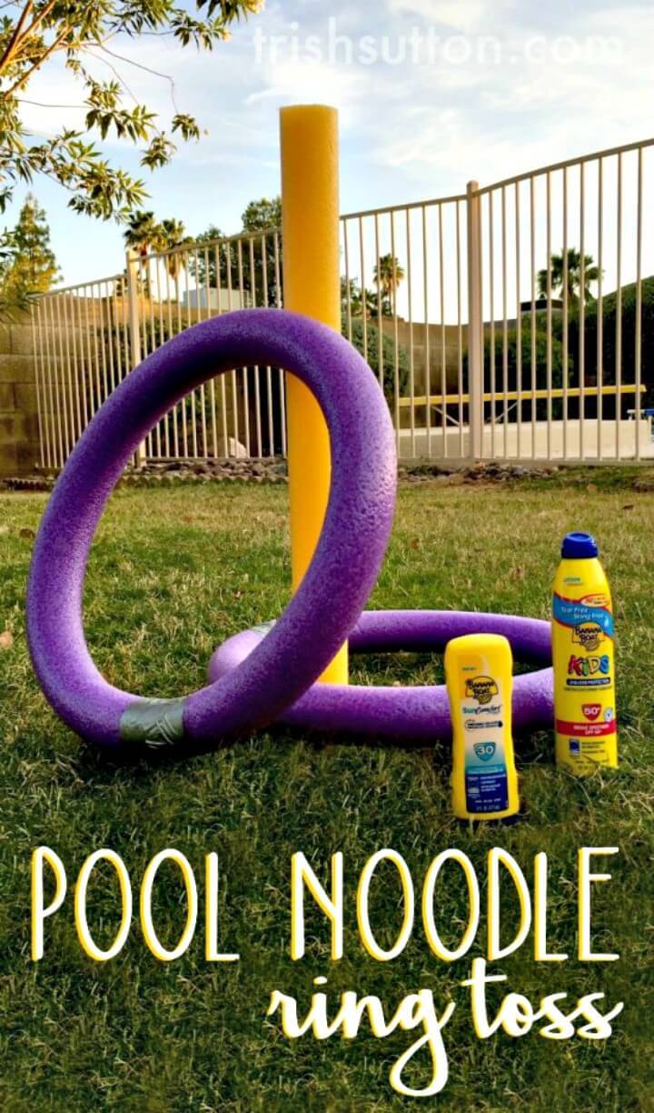 Simple DIY Pool Noodle Ring Toss For Summer & Spring