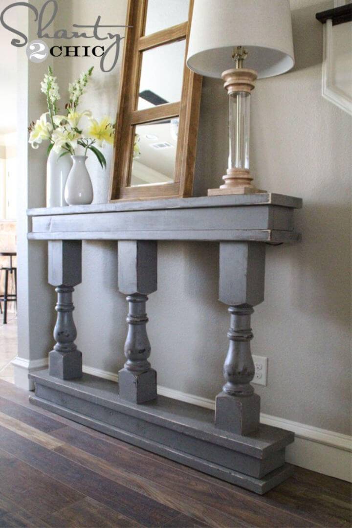 Space Saving DIY Console Table