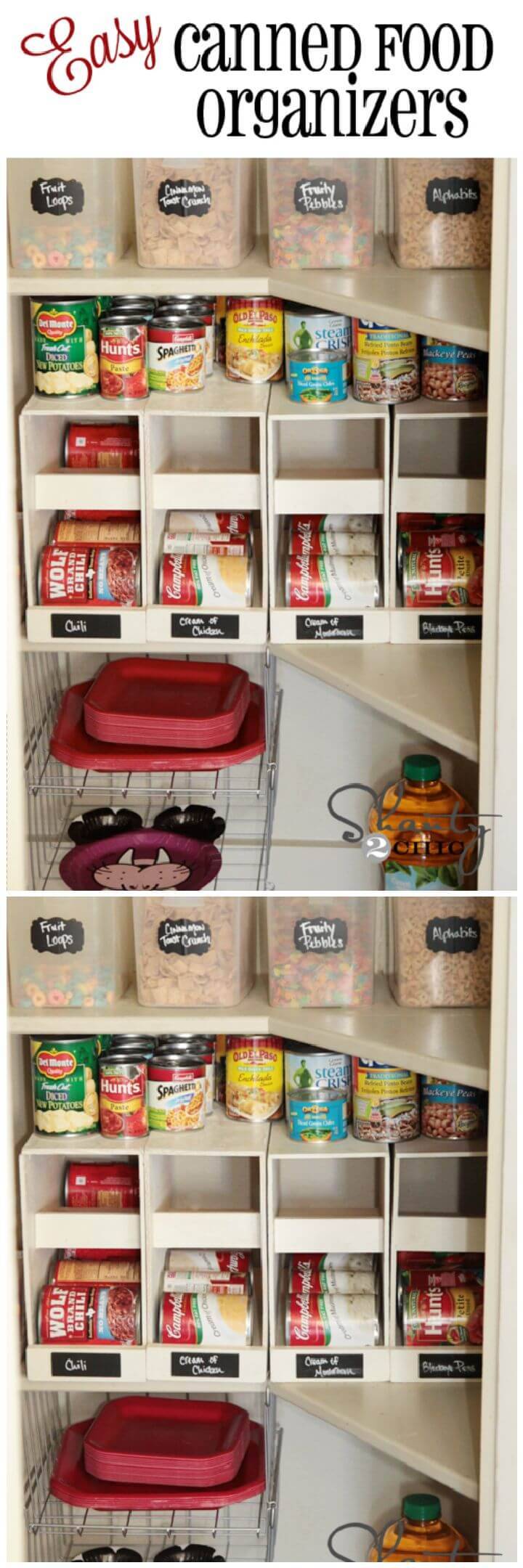 Stackable Canned Food Organizers