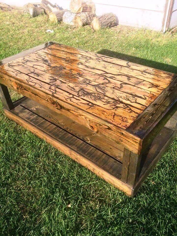 Upcycled Pallet Coffee Table for Outdoor
