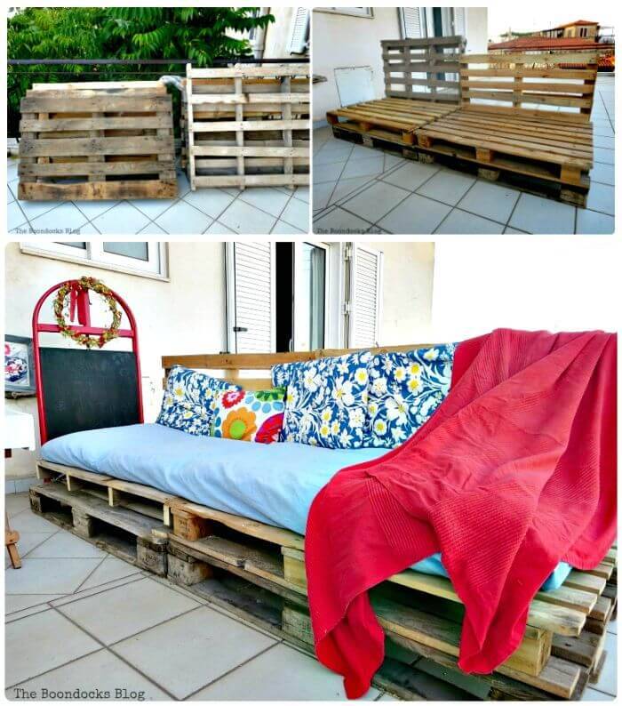 Wooden Pallet Sofa - Pallet Furniture Projects
